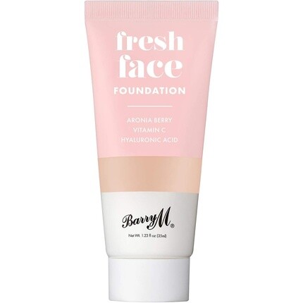 

Barry M Cosmetics Fresh Face Легкая жидкая тональная основа с гиалуроновой кислотой и витамином С, оттенок 6