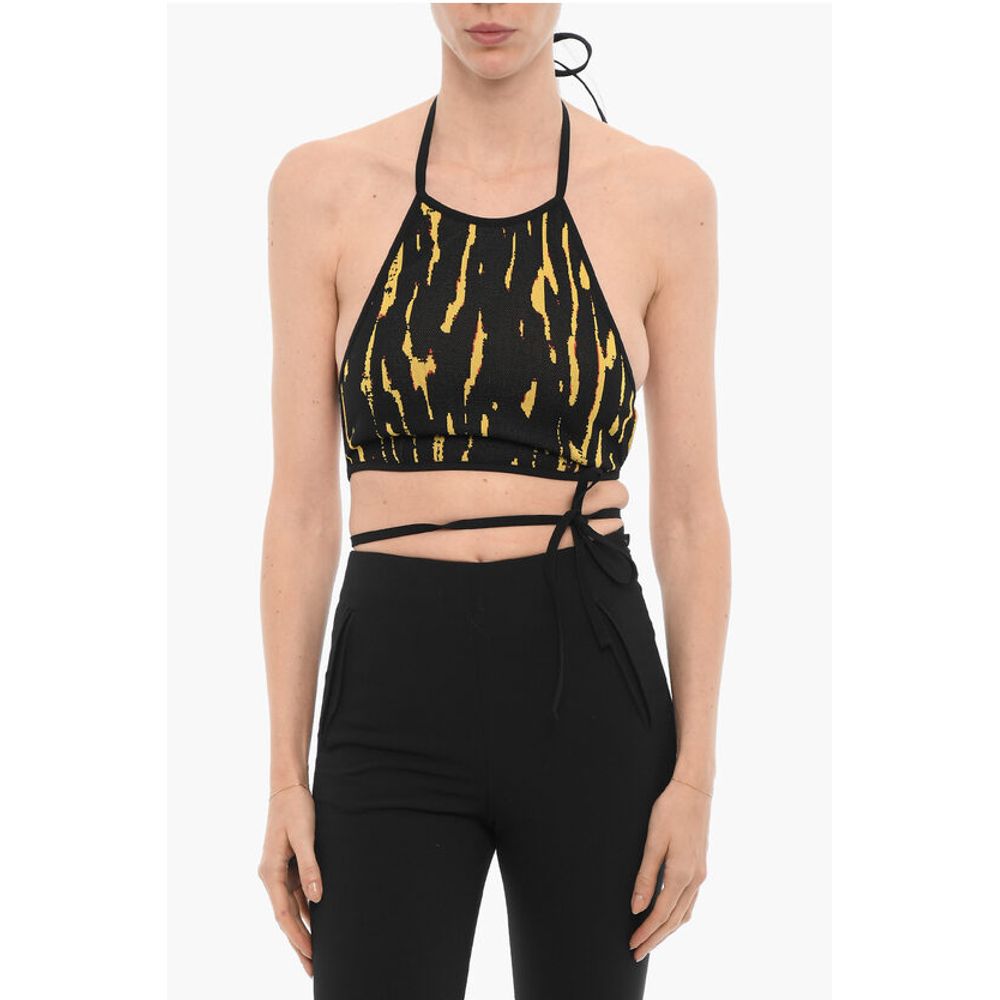 

Укороченный жаккардовый топ Ambush, Yellow