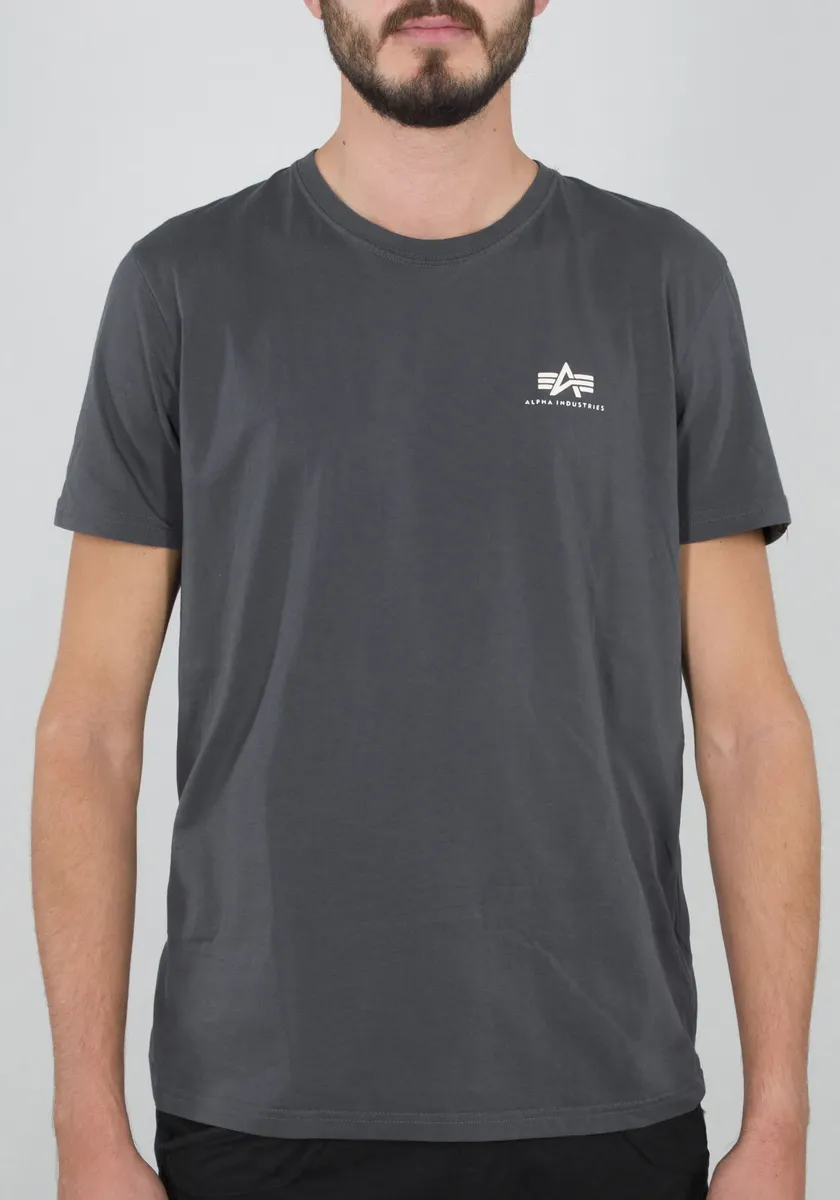 

Рубашка с круглым вырезом Alpha Industries "BASIC T SMALL LOGO", черный