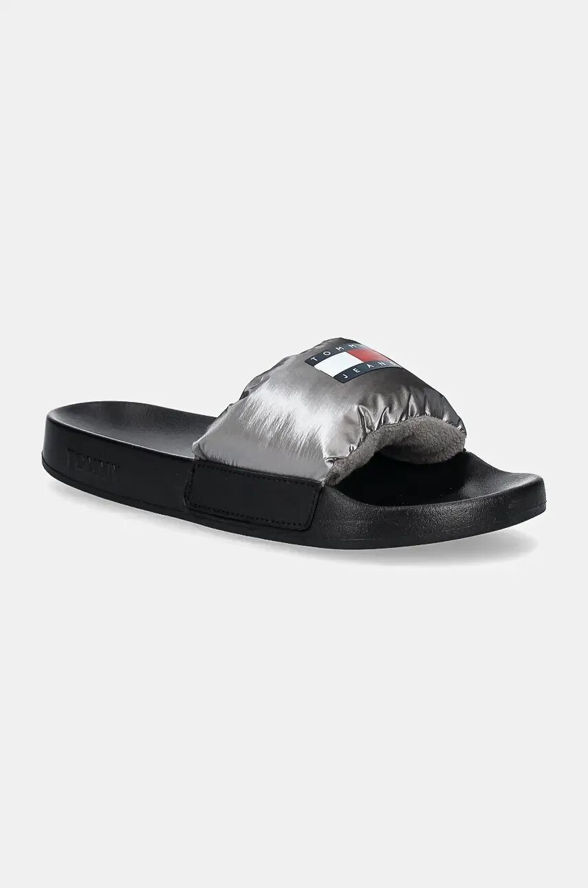 

Шлепанцы Tommy Jeans TJW INTERESTING MAT POOL SLIDE, серебряный