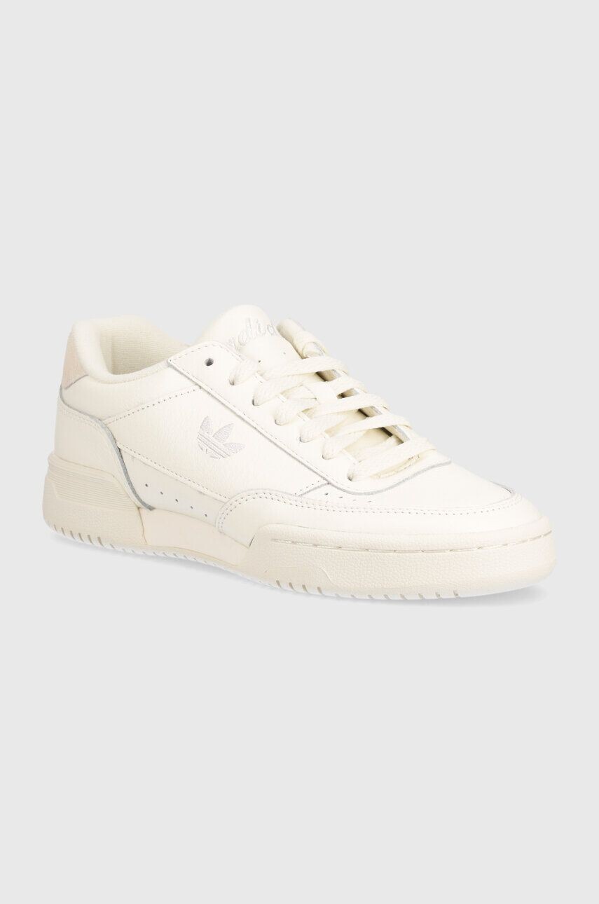 Кожаные кроссовки adidas Originals Court Super W, бежевый — фото 2