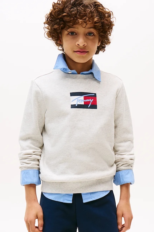 

Детская хлопковая толстовка Tommy Hilfiger, белый