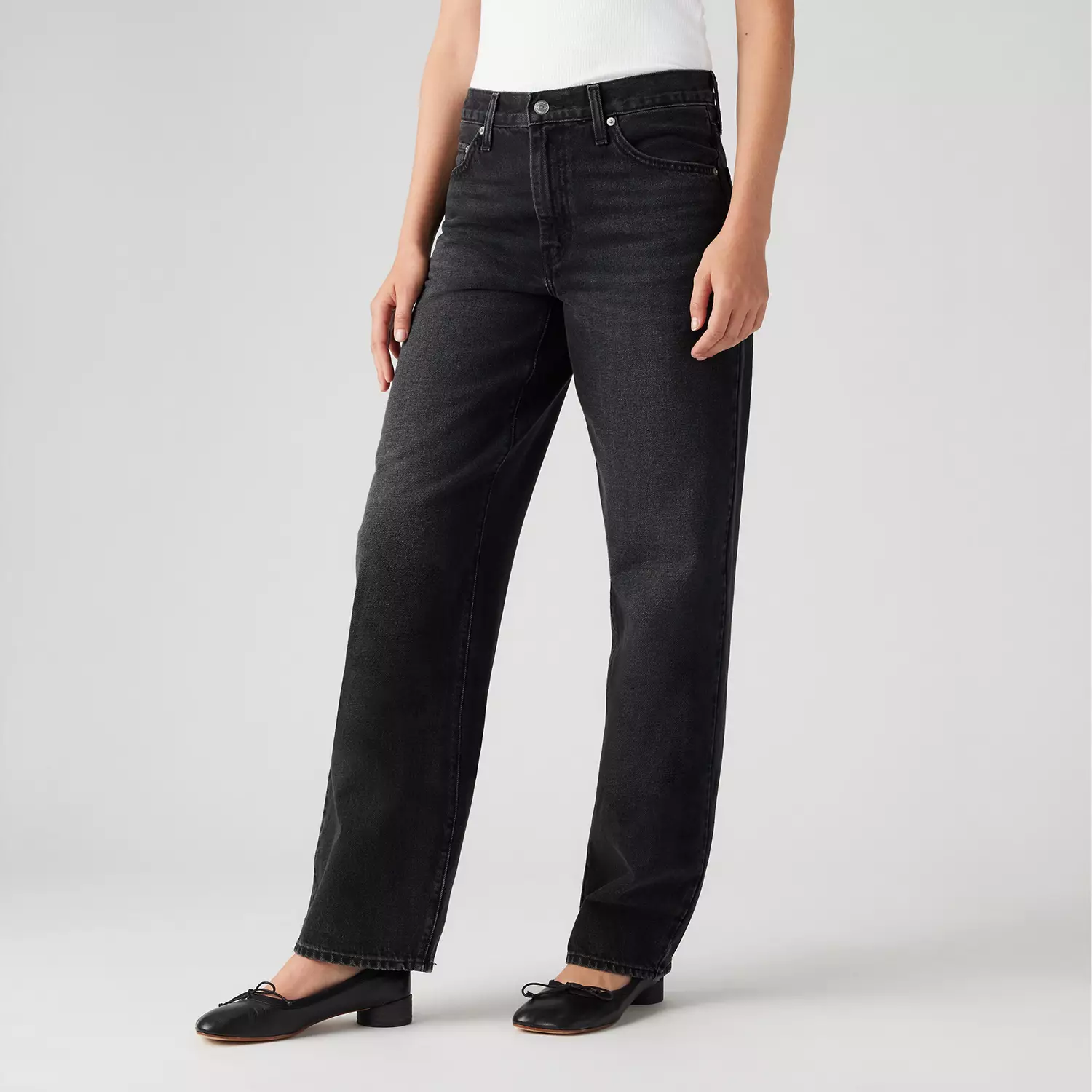 Женские джинсы  Levi's Baggy Dad, черный