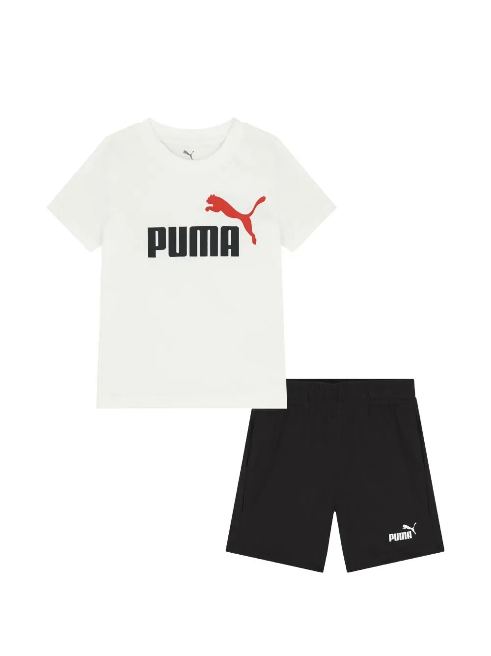 Комплект из топа и шортов с логотипом Puma Kids, белый
