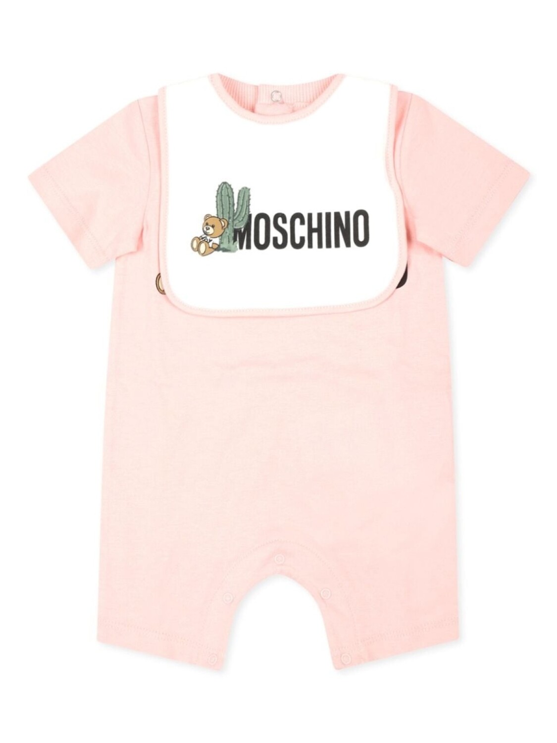 

Пижама с логотипом Moschino Kids, розовый