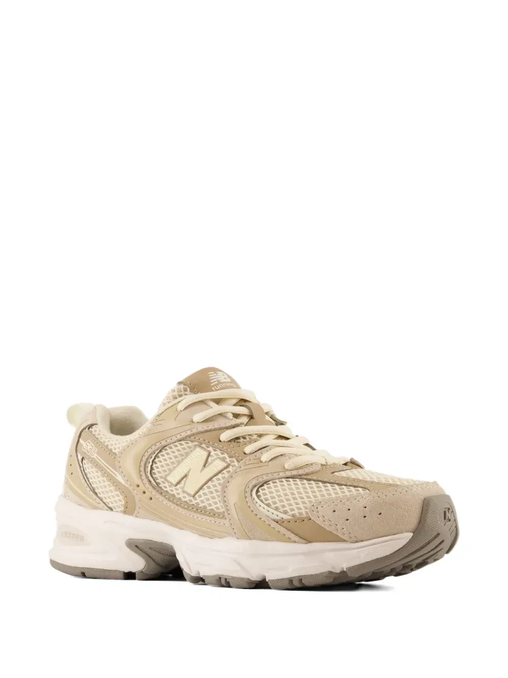 Кроссовки 530 на шнуровке New Balance Kids, бежевый