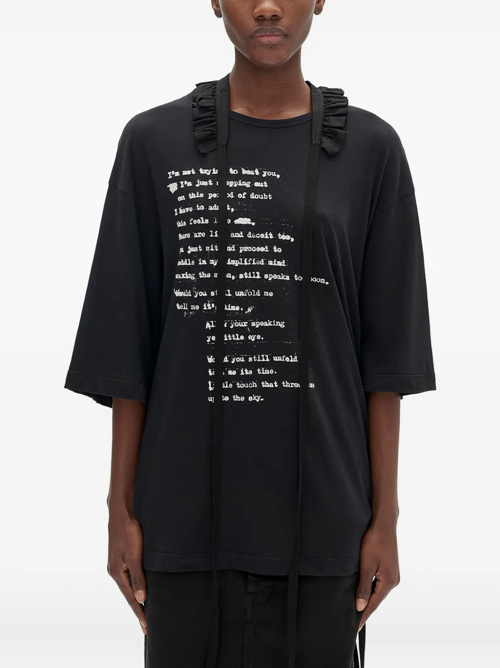 

Футболка Agapi Ann Demeulemeester, черный