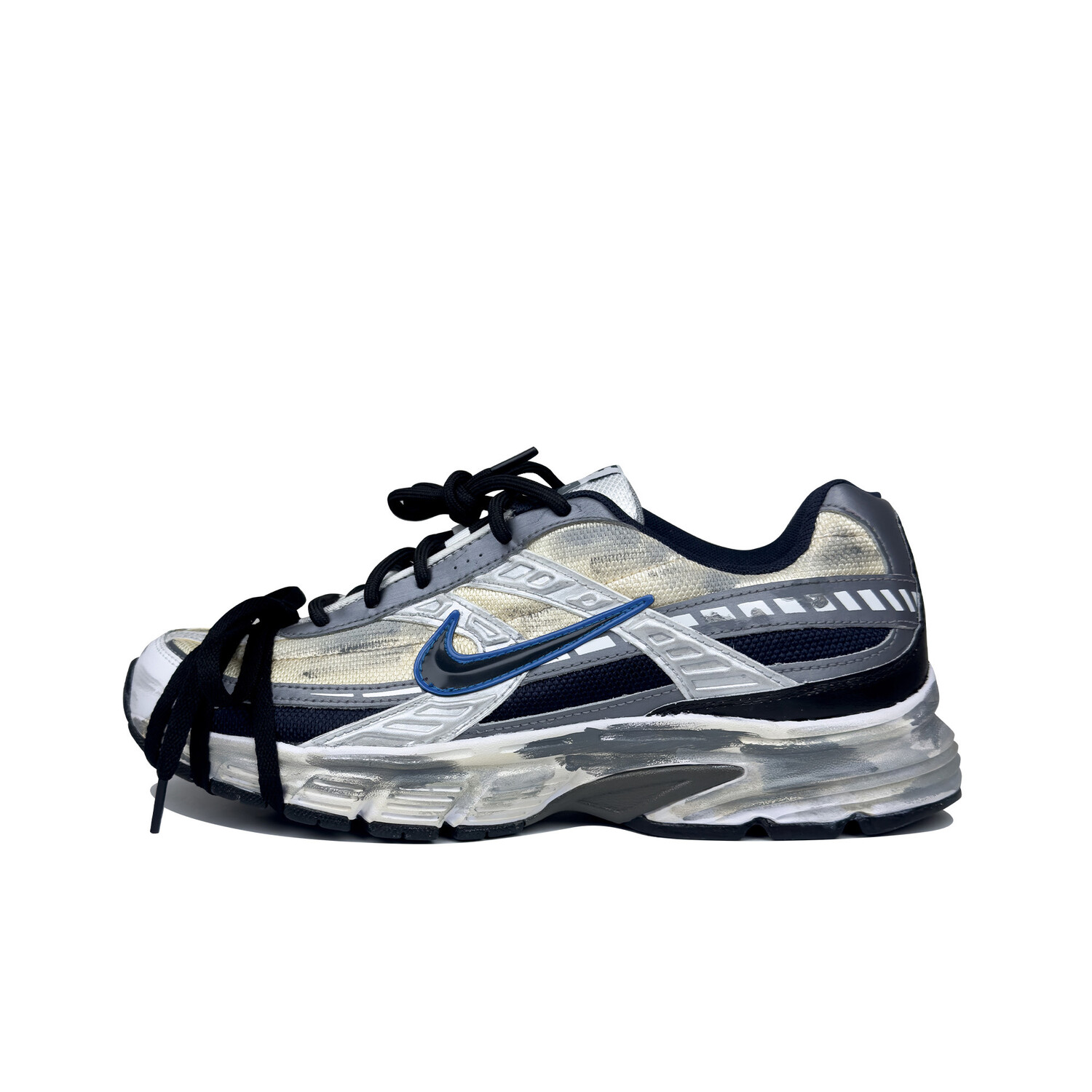 

Кроссовки для бега Initiator мужские с низким верхом, черные/серые/желтые Nike