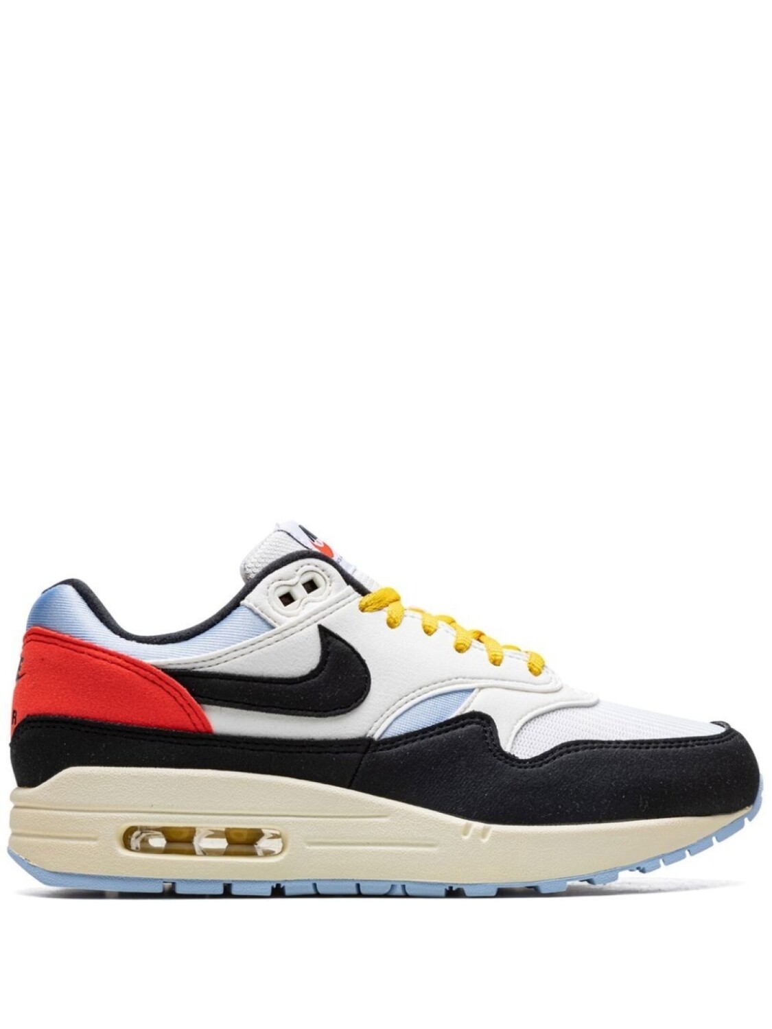 

Кроссовки Nike Air Max 1, белый/черный/красный/желтый