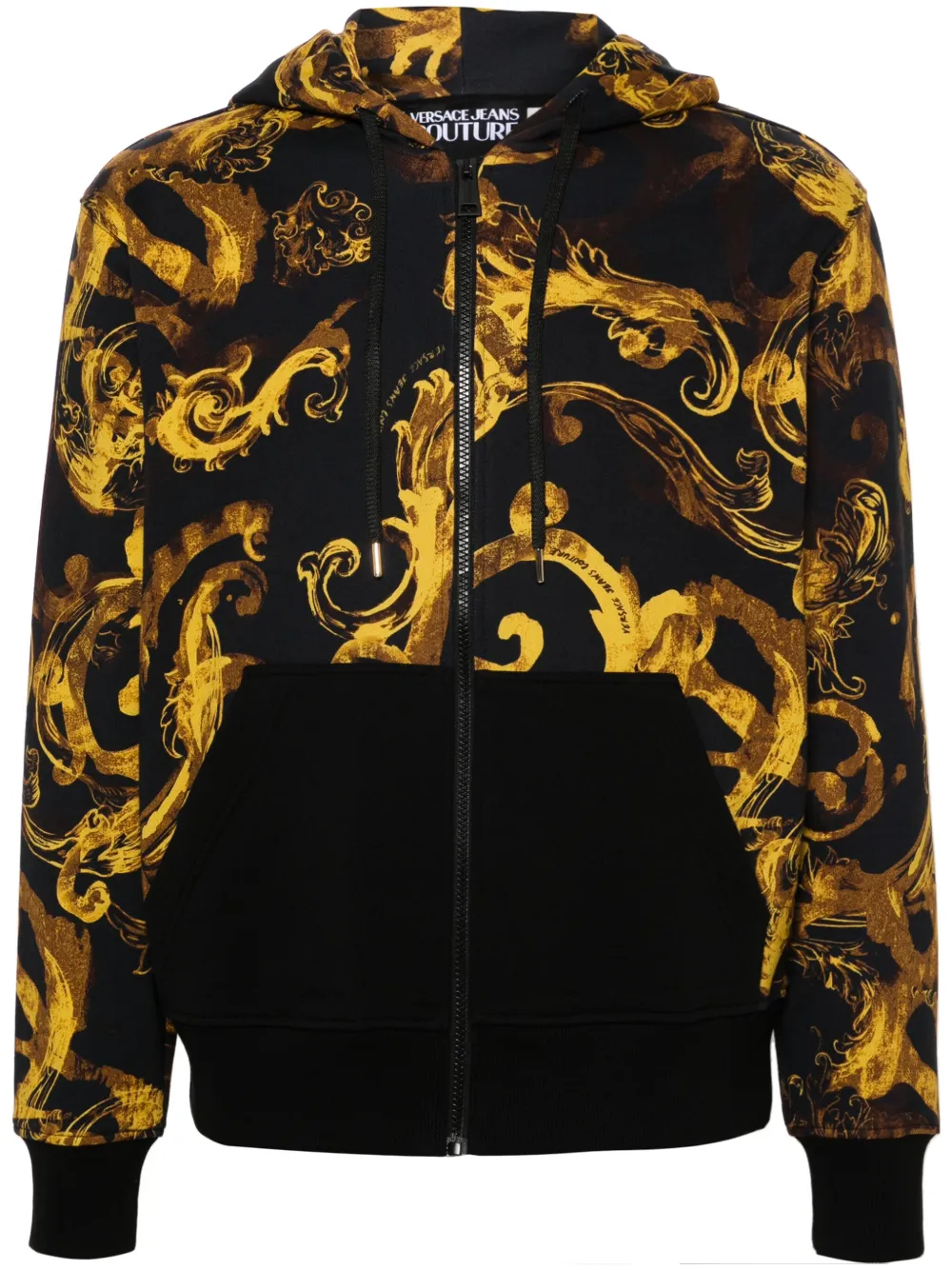 

Куртка Watercolour Couture с капюшоном Versace Jeans Couture, черный