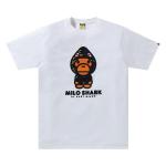 Футболка BAPE Milo Shark Tee 'White/Navy', белый - фото