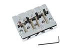 Fender 099-4408-000 HiMass 4-String Bass Bridge Assembly with Brass Saddles 2010s - Chrome - фото