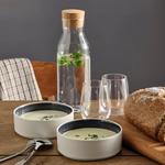 Набор мисок Ikea Ombonad, 15 см, 2 предмета, белый/темно-серый - фото 5