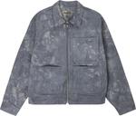 Куртка Stussy Wonderland Hand-Dyed Work Jacket Charcoal, серый - фото