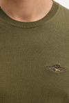 Хлопковый свитер Aeronautica Militare, зеленый - фото 5