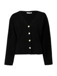 Вязаный кардиган VILA VISWAY, черный - фото