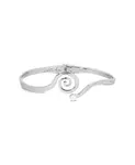 Мини-Браслет-Манжета Aura Swirl Ettika, silver - фото