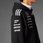 Хлопковый худи Adidas, черный - фото 5