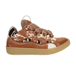 Кроссовки Lanvin Curb Sneaker Pony Effect, коричневый - фото