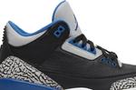 Кроссовки Air Jordan 3 Retro Sport Blue, черный - фото 2