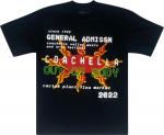 Футболка Cactus Plant Flea Market x Coachella Tee 'Black/Red', черный - фото
