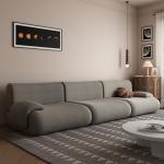 Бескаркасный трехместный диван B-302 Lemmiy, 292x100x72, серый - фото