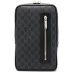 Кроссбоди-сумка через плечо из ПВХ мужская черная GUCCI - фото