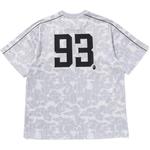 Футболка Bape Camo Stripe Baseball Logo Relaxed Fit A BATHING APE, серый - фото 6