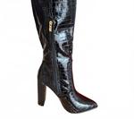 Женские ботинки с фактурой, черные Berness - фото