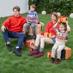 Fitzsimmons Kids Boots Kids Deep Rose / Scarf Bear Badge / Black Native Shoes, черный - фото 8