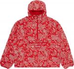 Пуловер Supreme Micro Down Half Zip Hooded Pullover 'Red Paisley', красный - фото