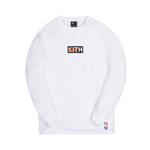 Лонгслив Kith & Nike For New York Knicks Long-Sleeve Tee 'White', белый - фото 2