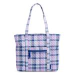 Сумка-тоут Vera Bradley Cotton Women's, сиреневый/синий - фото