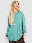 Лонгслив Quiksilver Henley Longsleeve, deep sea - фото