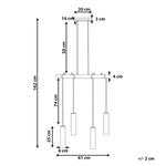Подвесной светильник Beliani, 16x61x162 см, черный - фото 3