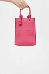 Сумочка Tous вертикальной формы с брелком, розовый - фото 6