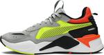 Кроссовки Puma RS-X Hard Drive Grey Yellow Red, серый - фото 3