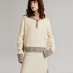 ELLE Свитер Women's Beige Coffee - фото 4