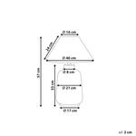 Настольная лампа Beliani, 40x21x57 см, зеленый - фото 3