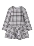 Платье в клетку Mayoral, серебристый - фото