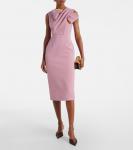 Платье из крепа с бантом Roksanda, Heather/Marigold - фото 2