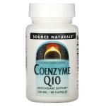 Source Naturals, коэнзим Q10, 100 мг, 60 капсул - фото