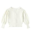 Хлопковый кардиган Aude C'era Una Volta, белый - фото 3