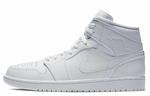 Jordan 1 Mid Triple White (2019) - фото