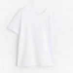 Хлопковая футболка H&M, белый - фото