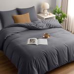 Комплект постельного белья Utopia Bedding, 3 предмета, 155x220/80x80 см, серый - фото 2