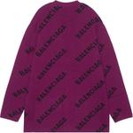 Кардиган женский Balenciaga, фиолетовый / черный - фото 2