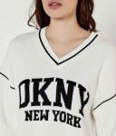 Свитер Relaxed fit Dkny, белый - фото 4