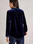 Софи бархатная рубашка White Stuff, Dark Navy - фото 2