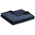 Плед Unicolour во многих цветах Biederlack, темно-синий - фото